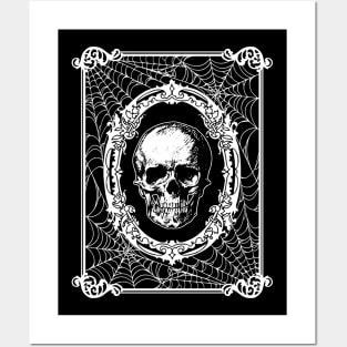 Gothic Victorian Framed Skull Posters and Art